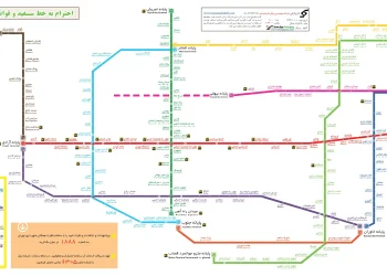 نقشه بی آر تی تهران
