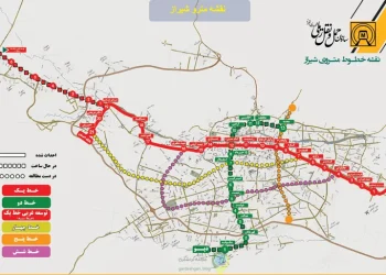 نقشه مترو شیراز