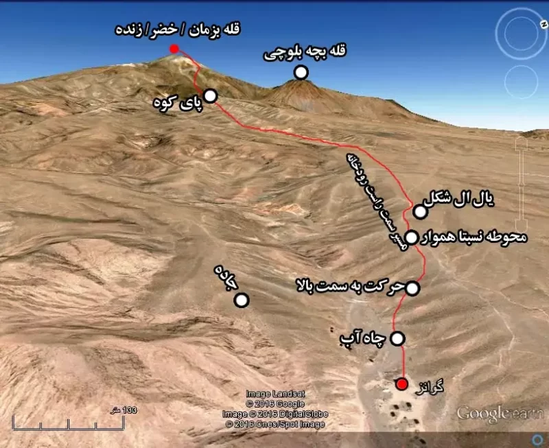 نقشه-کوه-تفتان