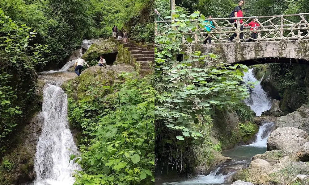 مسیر آبشار کبودوال